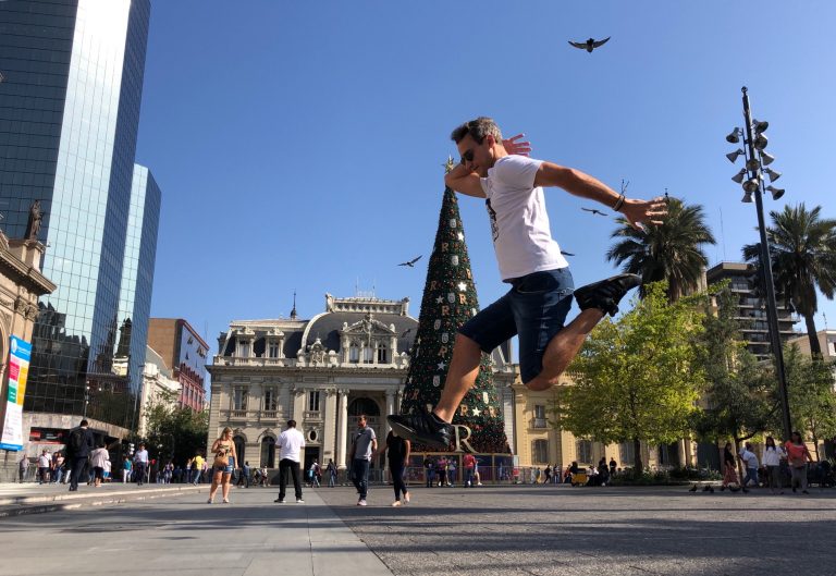 Plaza de Armas, em Santiago