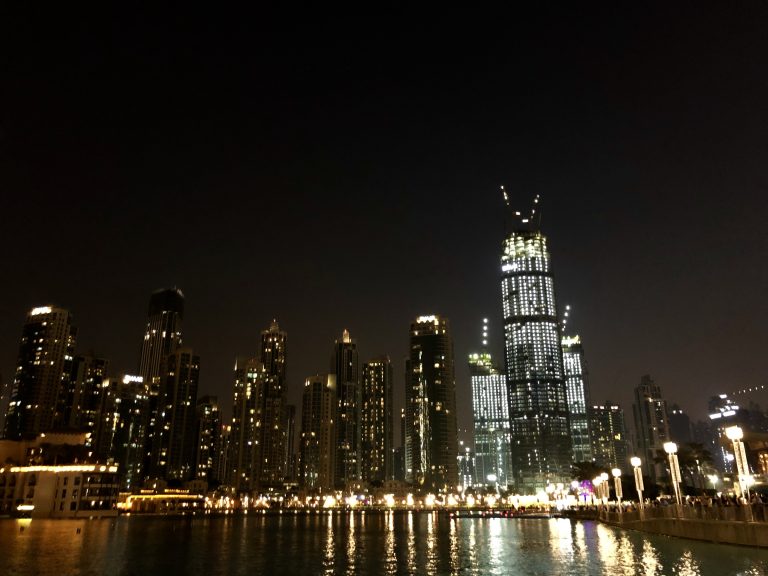 Fonte em frente ao Burj Khalifa