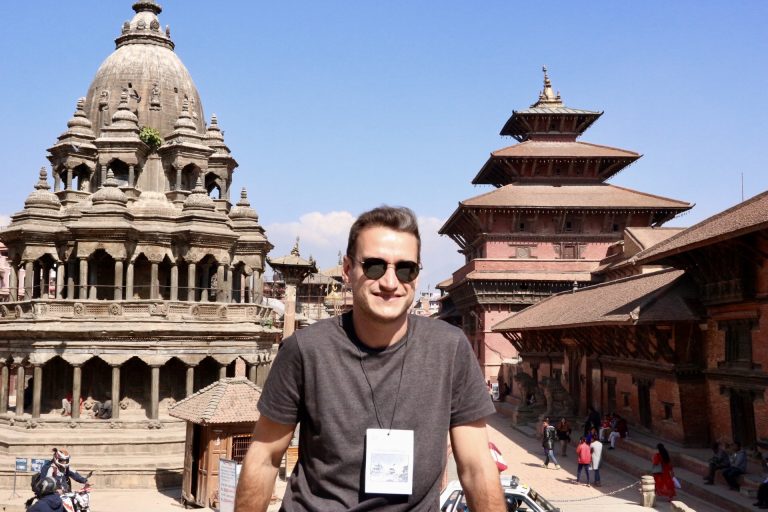 Vista de cima da Patan Durbar Square