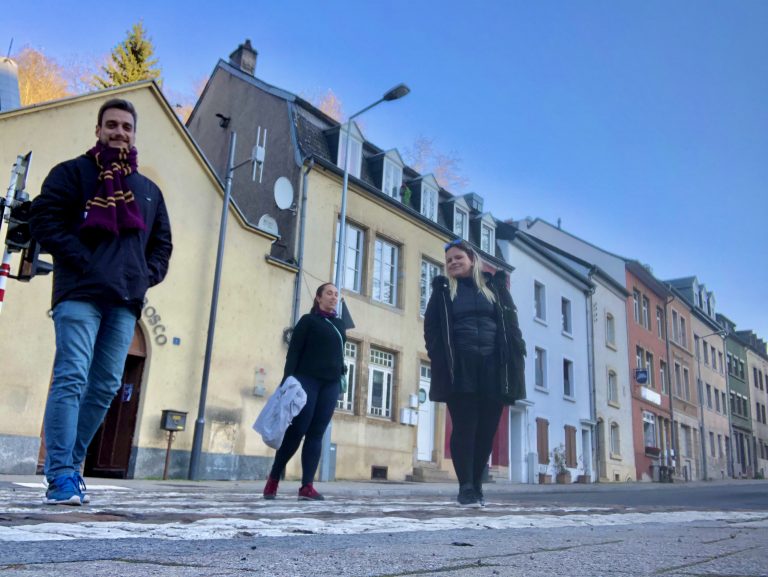 Construções coloridas em Luxemburgo