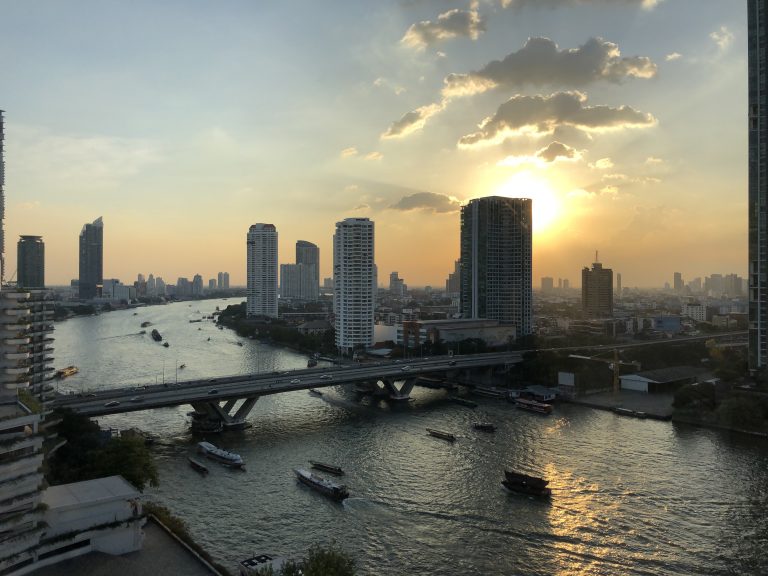 Vista do rio Chao Phraya, em Bangkok
