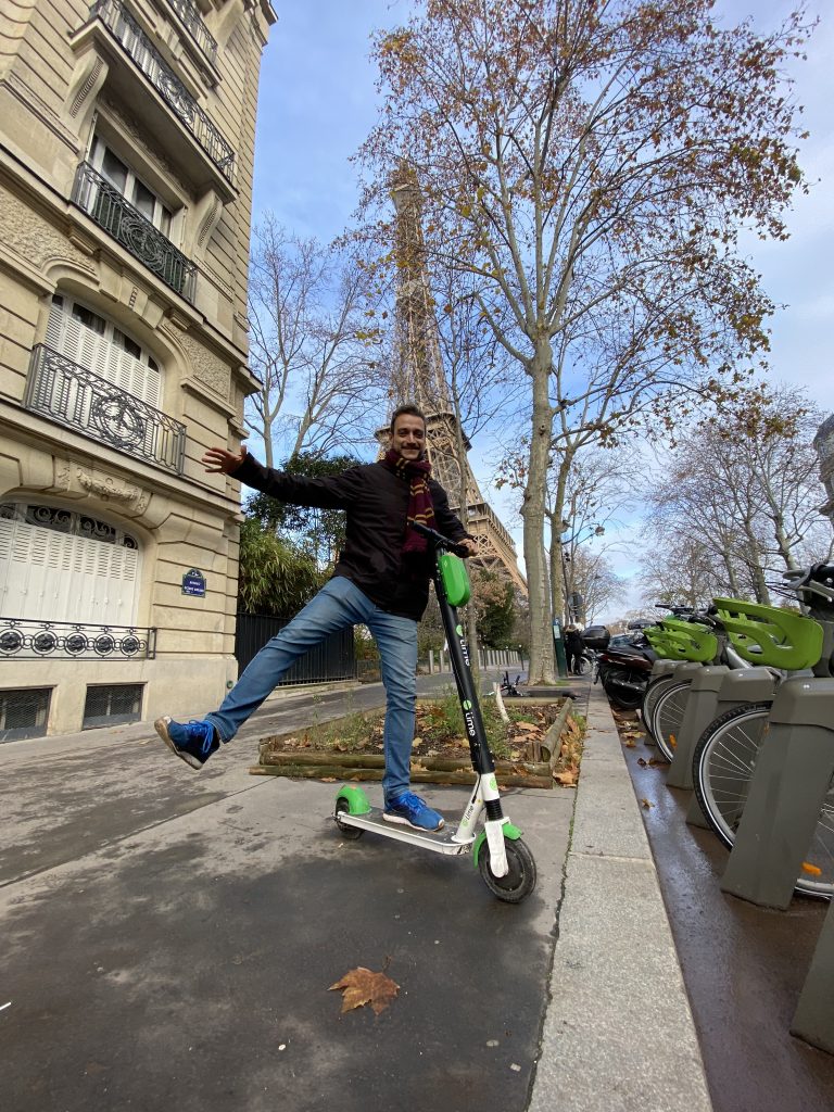 Patinete da Lime em Paris