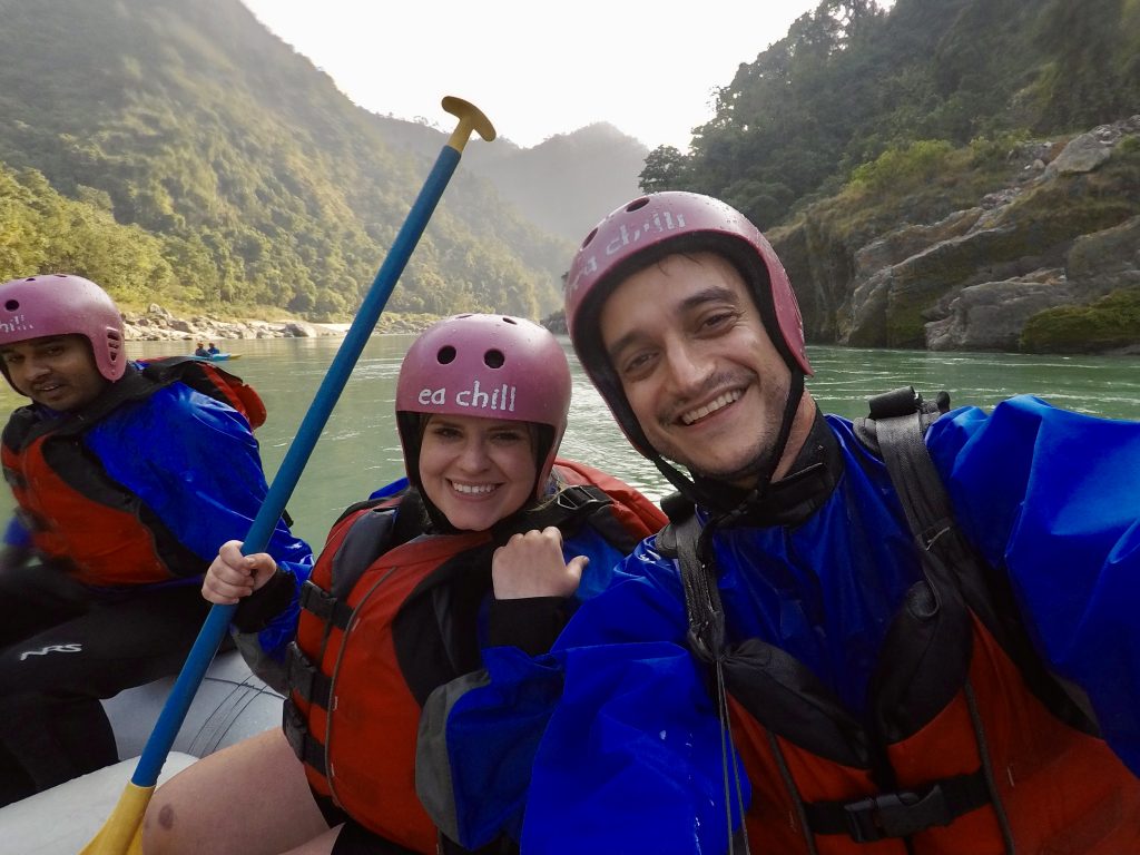 Rafting no Ganges, em Rishikesh