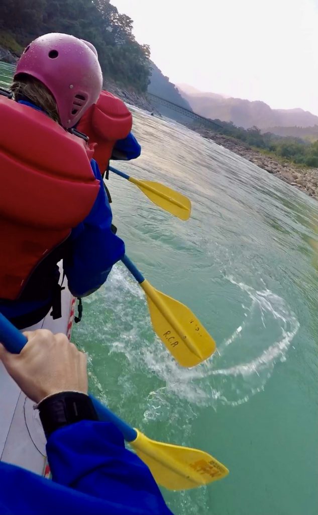 Rafting no Ganges, na Índia