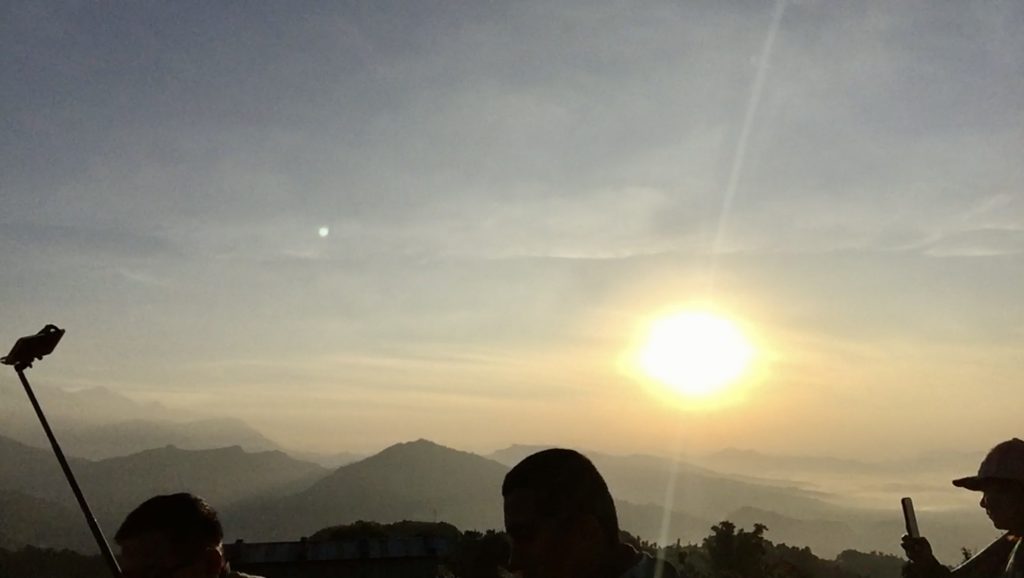 Nascer do sol em Sarangkot, no Nepal